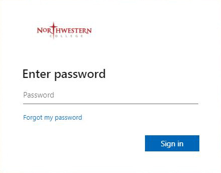 Image of password prompt