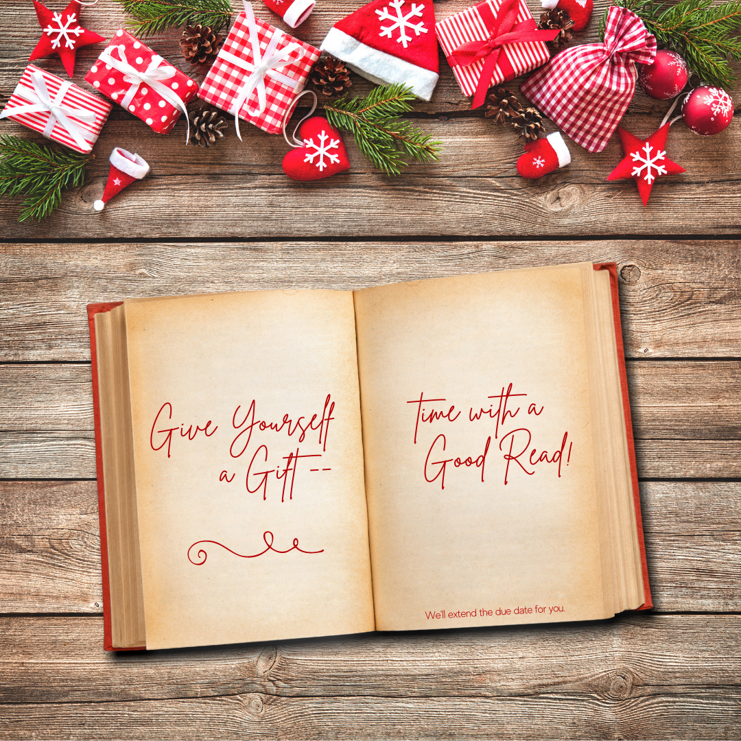 give yourself a gift, time with a good read