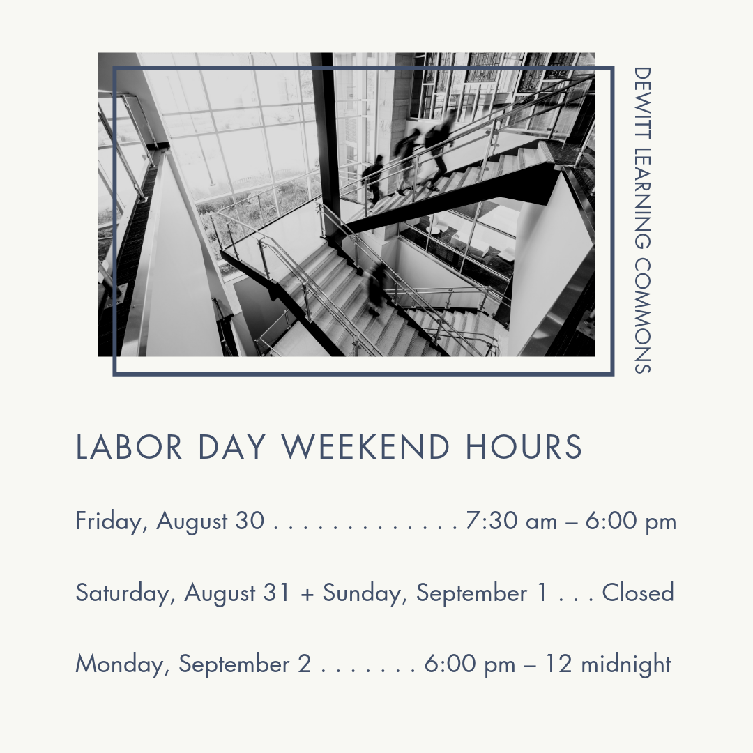Labor Day Weekend Hours: Friday, August 30: 7:30 am – 6:00 pm, Saturday, August 31 and Sunday, September 1: Closed, Monday, September 2: 6:00 pm – 12 midnight