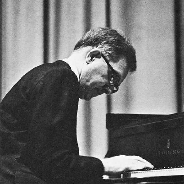 Anthony Kooiker playing a Steinway piano, 1969