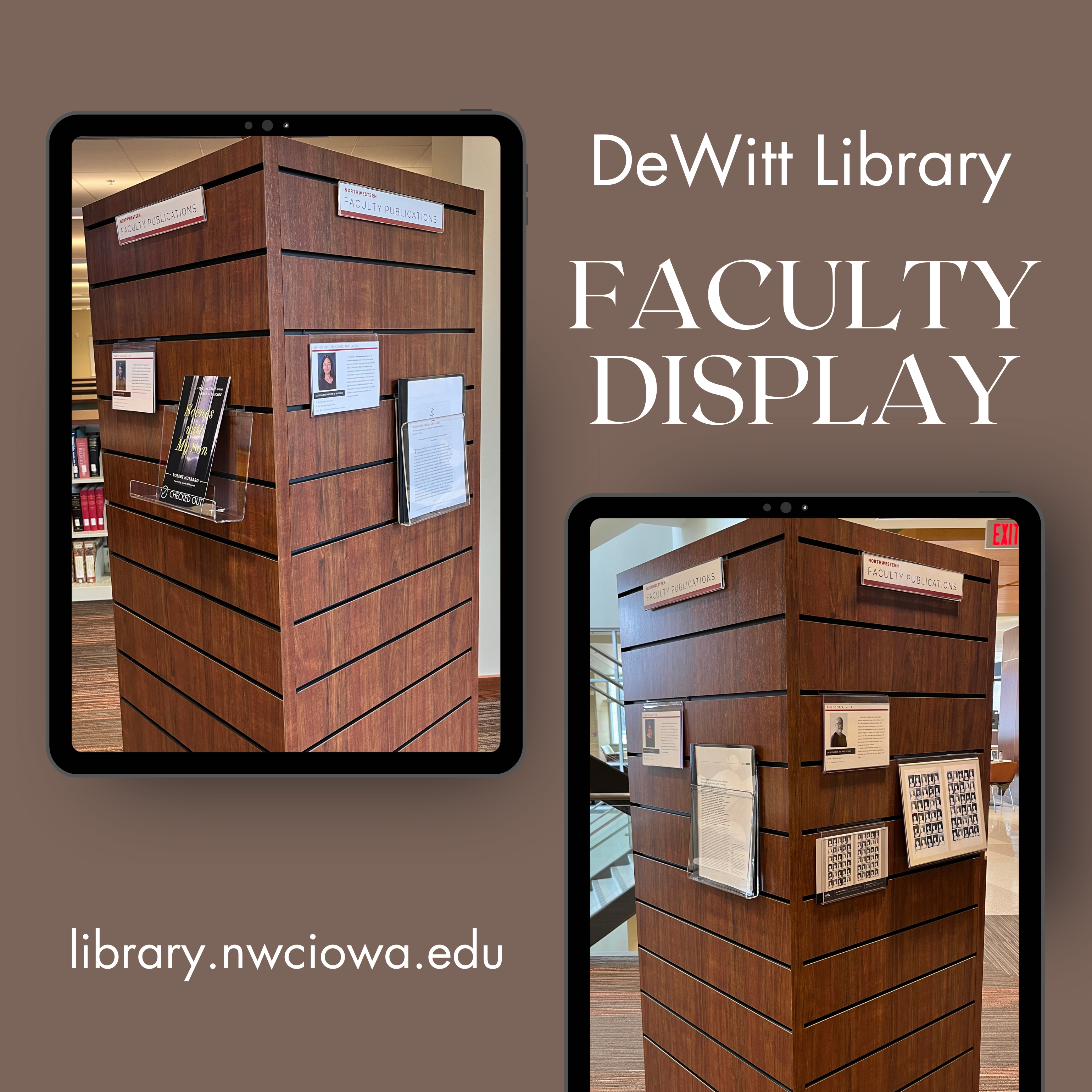 DeWitt Library Faculty Display