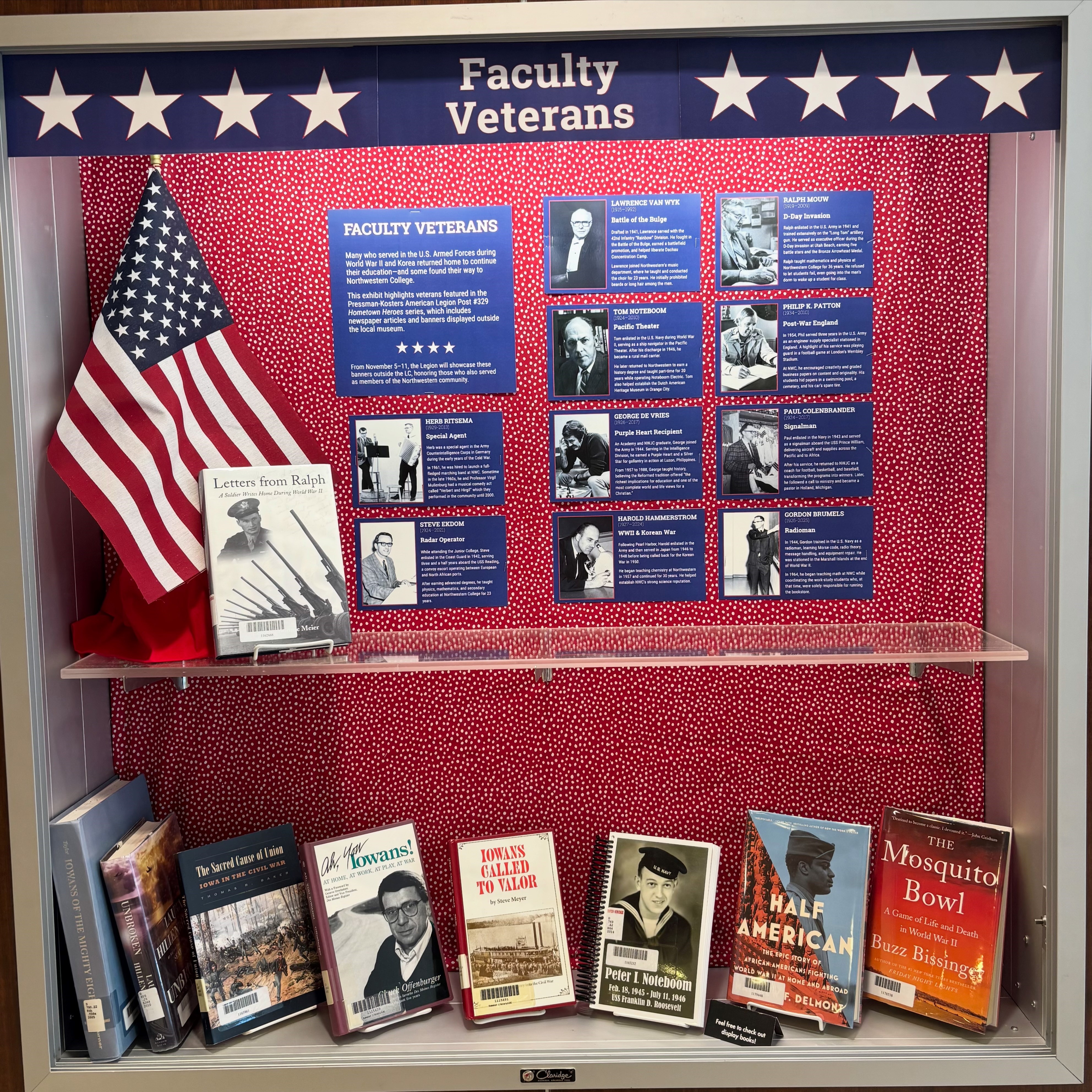 Faculty Veterans exhibit