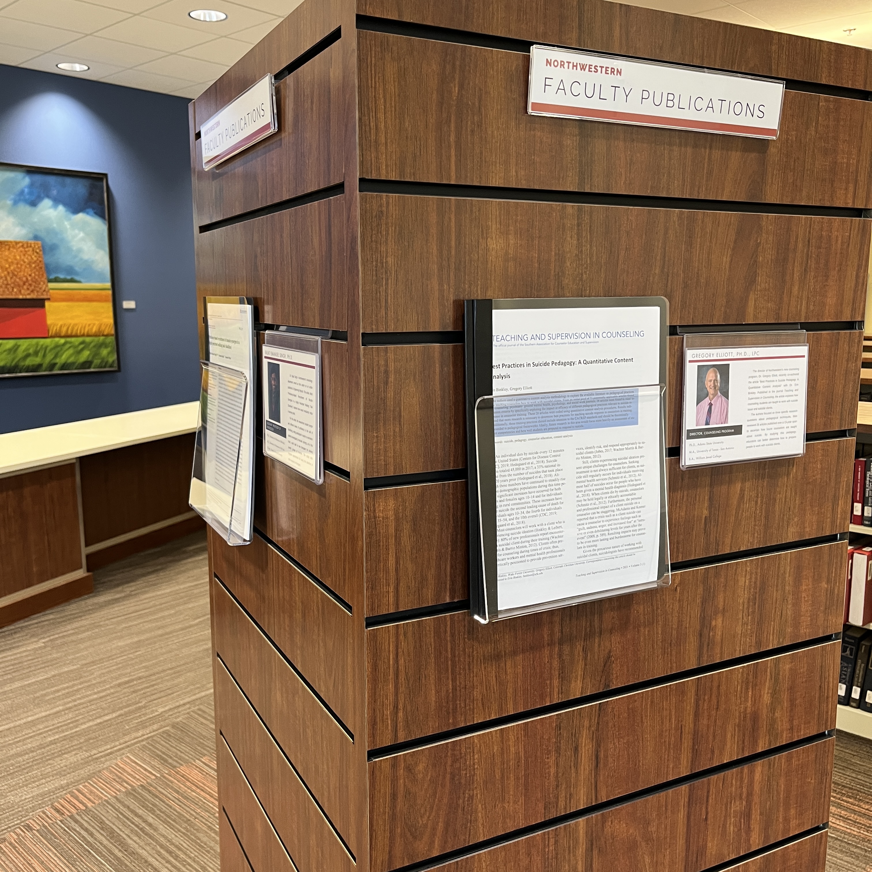 We've updated our Faculty Publications display with recent work by members of the NWC faculty.