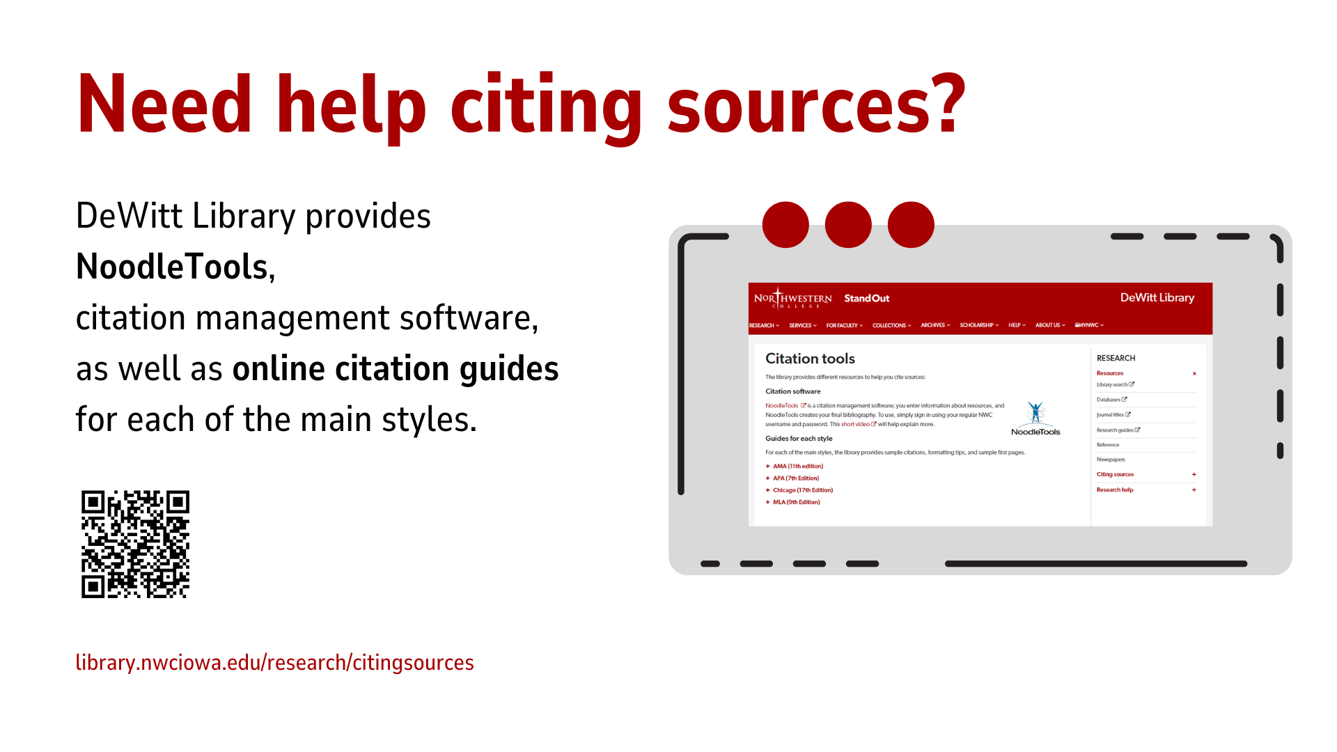 Need help citing sources?