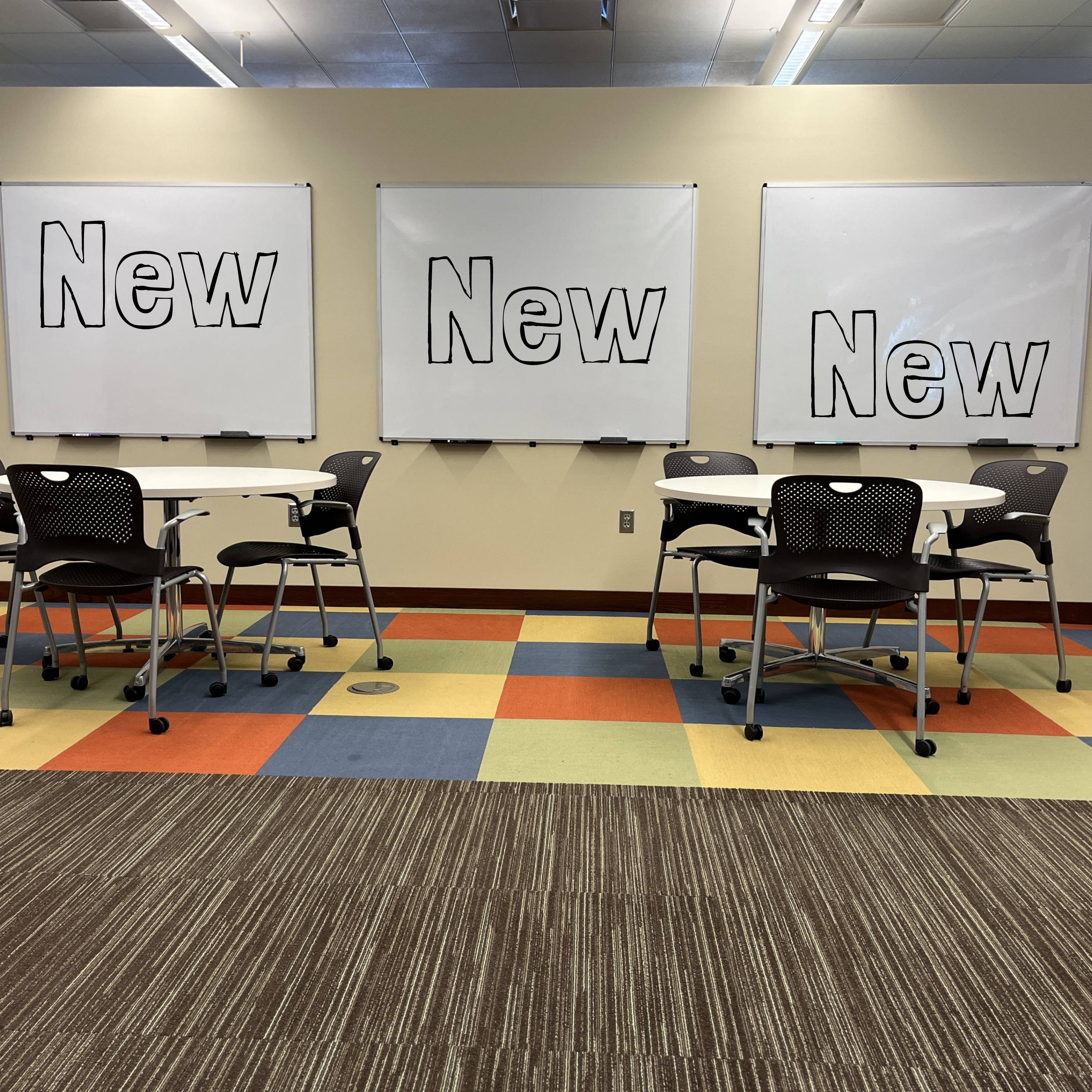 Additional whiteboards were added on the 2nd floor this summer!